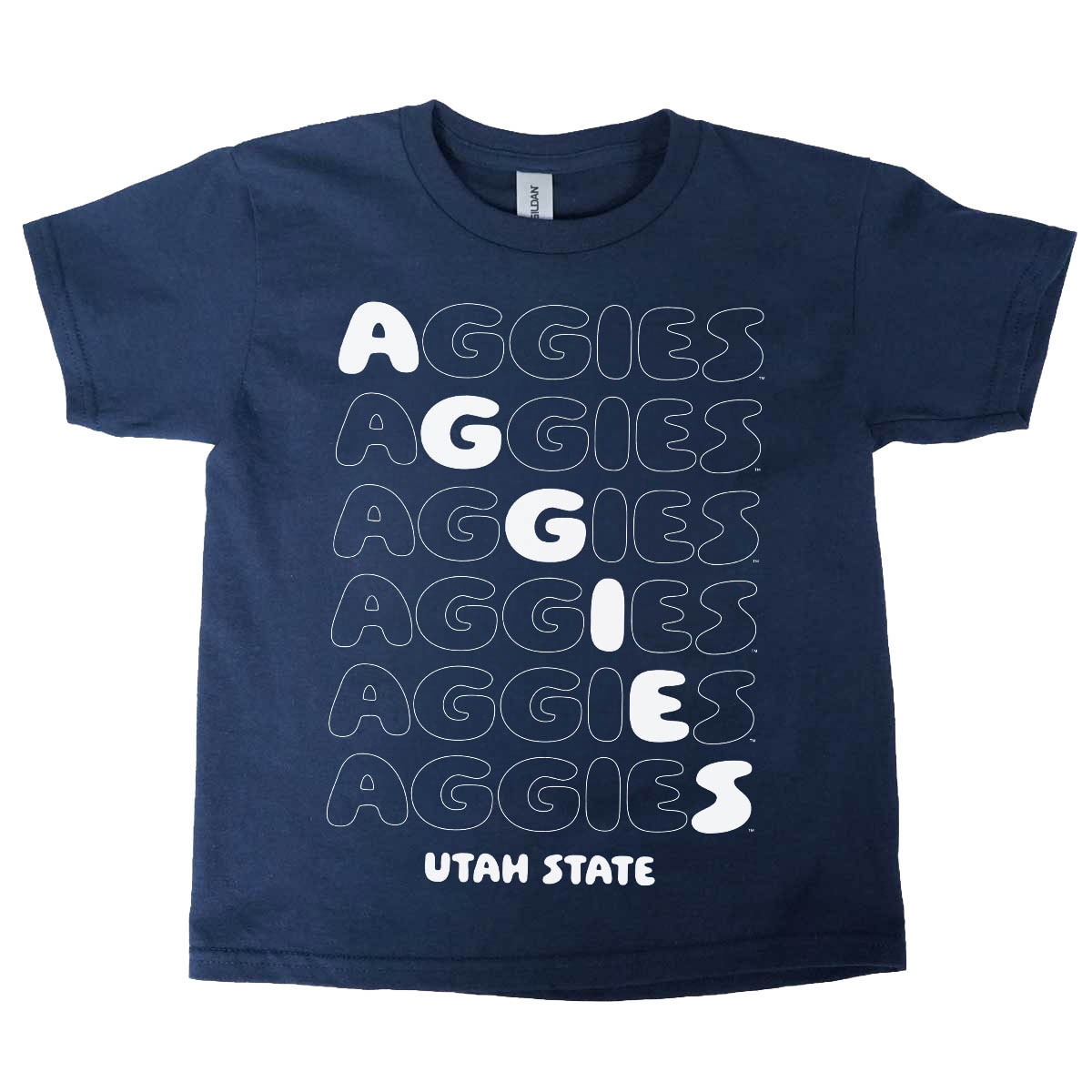Official 26-27 Youth Aggies Gameday T-Shirt Navy